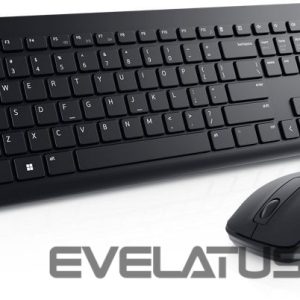 Kompiuterio klaviatūra Dell  Keyboard and Mouse KM3322W Keyboard and Mouse Set, Wireless, Batteries included, US, Black 