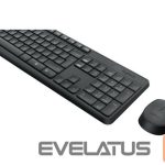 Kompiuterio klaviatūra Logitech  MK235 Keyboard and Mouse Set, Wireless, Mouse included, Batteries included, US, Black, 475 g 