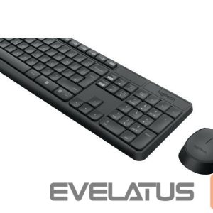 Kompiuterio klaviatūra Logitech  MK235 Keyboard and Mouse Set, Wireless, Mouse included, Batteries included, US, Black, 475 g 