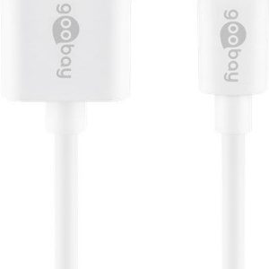 Kabelis Goobay  Lightning USB charging and sync cable 54600  White,  USB 2.0 male (type A), Apple Lightnin male (8-pin) 