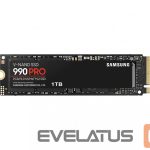 Kietasis diskas SDD Samsung  990 PRO 1000 GB, SSD form factor M.2 2280, SSD interface PCIe Gen4x4, Write speed 6900 MB/s, Read speed 7450 MB/s 
