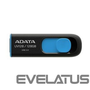 USB atmintinė ADATA  UV128 128 GB, USB 3.0, Black/Blue 