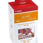Eksploatacinės medžiagos spausdintuvams Canon  Color Ink/Paper Set for SELPHY CP1300 Printer RP-108 