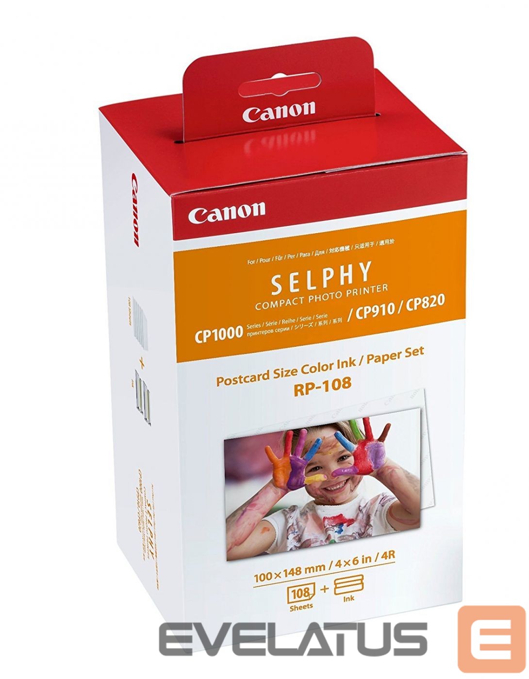 Eksploatacinės medžiagos spausdintuvams Canon Color Ink/Paper Set for SELPHY CP1300 Printer RP-108
