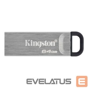 USB atmintinė Kingston  USB Flash Drive DataTraveler Kyson 64 GB, USB 3.2 Gen 1, Black/Grey 