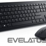 Kompiuterio klaviatūra Dell  Keyboard and Mouse KM3322W Keyboard and Mouse Set, Wireless, Batteries included, RU, Black 