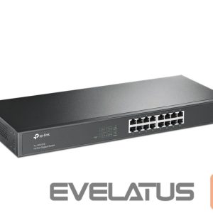 Serveris – kiti priedai TP-Link  Switch TL-SG1016 Unmanaged, Rackmountable, 1 Gbps (RJ-45) ports quantity 16 