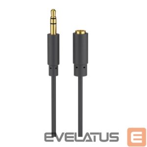 Kabelis Goobay  Headphone and audio AUX extension cable; 3.5 mm; 3-pin; slim 97122 