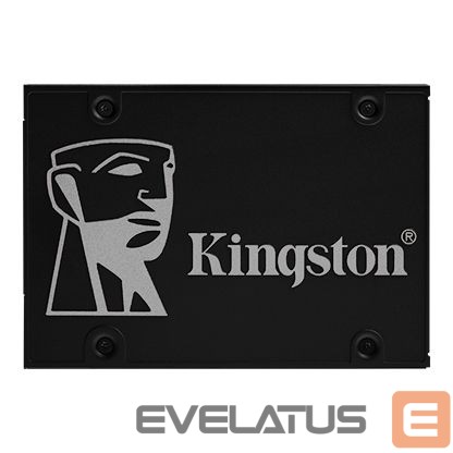 Kietasis diskas SDD Kingston KC600 256 GB, SSD form factor 2.5", SSD interface SATA, Write speed 500 MB/s, Read speed 550 MB/s