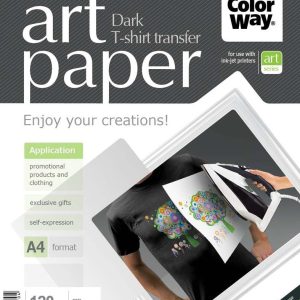 Biuro įrankiai ColorWay  ART T-shirt transfer (dark) Photo Paper, 5 sheets, A4, 120 g/m²