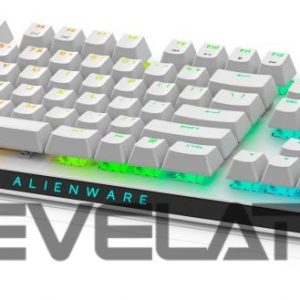 Kompiuterio klaviatūra Dell  Alienware Tri-Mode AW920K Wireless Gaming Keyboard, RGB LED light, US, Wireless, Lunar Light, Bluetooth, Numeric keypad, CHERRY MX Red 