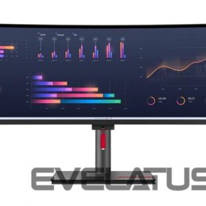 Monitoriai Lenovo  ThinkVision P49w-30 49 ", IPS, 5120 x 1440, 32:9, 4 ms, 350 cd/m², Black,  1x Thunderbolt 4 Out, 1x Thunderbolt 4 In, 4x USB 3.2 Gen 1, 1x USB-C 3.2 Gen 1, 1x USB-B 3.2 Gen 1, 60 Hz, HDMI ports quantity 2 