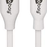 Kabelis Goobay  Lightning - USB-C  USB charging and sync cable, 2 m, white  USB-C  male Apple Lightning male (8-pin) 
