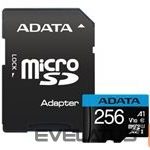 Atminties kortelės ADATA  ADATA 256GB Micro SDXC V10 100MB/s + ad.