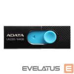 USB atmintinė ADATA  MEMORY DRIVE FLASH USB2 64GB/BLUE AUV220-64G-RBKBL 