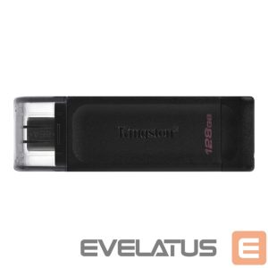 USB atmintinė Kingston  MEMORY DRIVE FLASH USB-C 128GB/DT70/128GB 