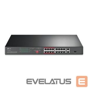 Jungikliai TP-Link  Switch||TL-SL1218P|Desktop/pedestal|16x10Base-T / 100Base-TX|PoE+ ports 16|TL-SL1218P 