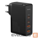 Įkrovikliai ir kabeliai Baseus  MOBILE CHARGER WALL 2C+2U 100W/BLACK CCGAN2P-L01 