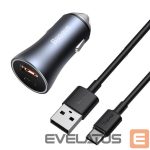 Adapteriai Baseus  MOBILE CHARGER CAR 40W/DARK GRAY TZCCJD-0G 