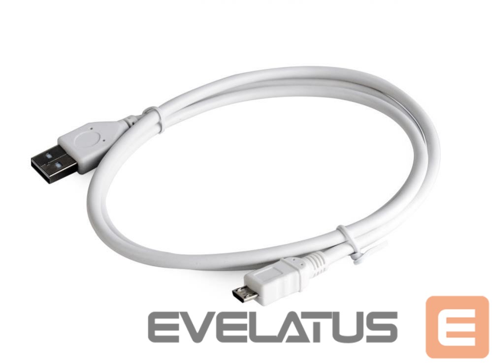 Kabelis Gembird CABLE USB2 A PLUG/MICRO B 1M/CCP-MUSB2-AMBM-W-1M