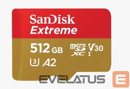Atminties kortelės SANDISK BY WESTERN DIGITAL MEMORY MICRO SDXC 512GB UHS-I/W/A SDSQXAV-512G-GN6MA SANDISK