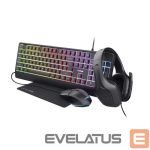 Kompiuterio klaviatūra Trust  KEYBOARD +MOUSE GXT792 QUADROX/4-IN-1 BUNDLE ENG 25155 