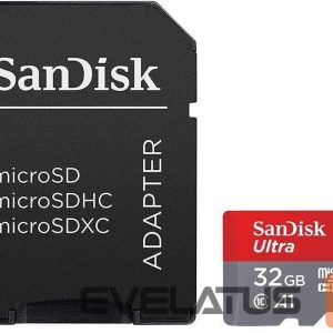 Atminties kortelės SANDISK BY WESTERN DIGITAL  MEMORY MICRO SDHC 32GB UHS-I/W/A SDSQUA4-032G-GN6TA SANDISK 