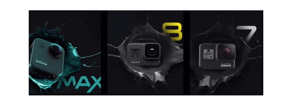 “GoPro Max”, “GoPro Hero 8” ir “GoPro Hero 7