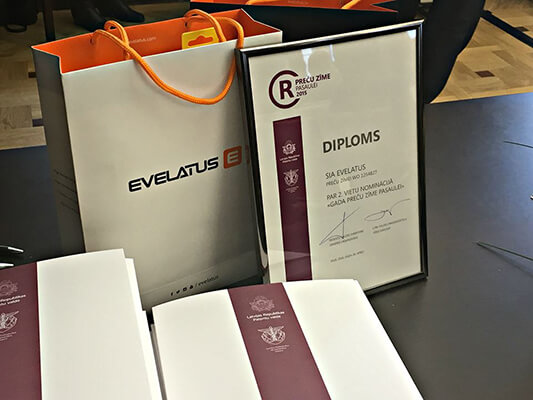 “Evelatus” – 2015 metų prekių ženklas – pasauliui!