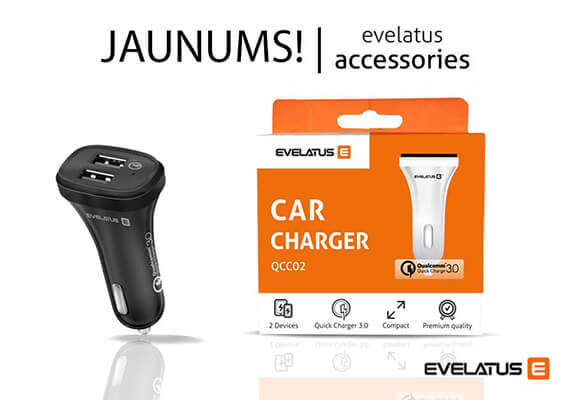 NAUJIENA – “Evelatus” automobilinis įkroviklis!