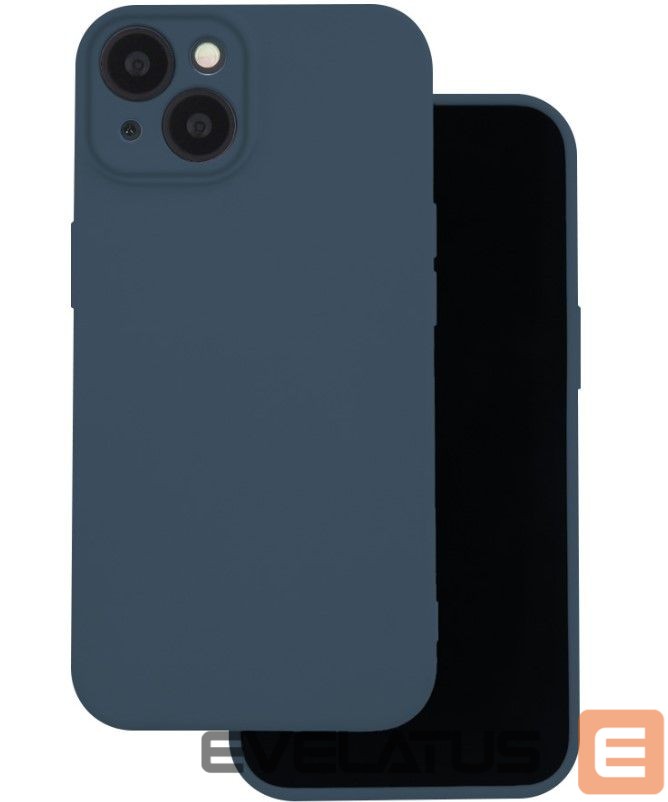 Nugarėlės dėklai iLike Apple Silicon case for iPhone 16 Pro Max 6,9 Dark Blue