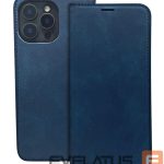 Knygos tipo dėklas dėklai iLike Samsung Galaxy A55 5G  Smart Suede cas Navy Blue