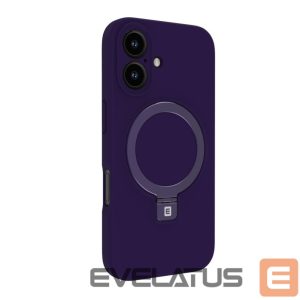 Nugarėlės dėklai Evelatus Apple iPhone 16 Premium Magsafe with Stand Soft Touch Silicone Case Purple