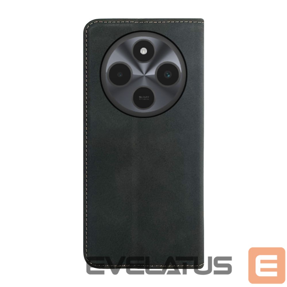 Knygos tipo dėklas dėklai Evelatus Xiaomi Redmi 14C 4G/ 14C 5G / Redmi A4 / POCO C75 Book Case Black