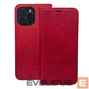 Knygos tipo dėklas dėklai iLike Samsung Galaxy A54 5G Smart Suede case Red