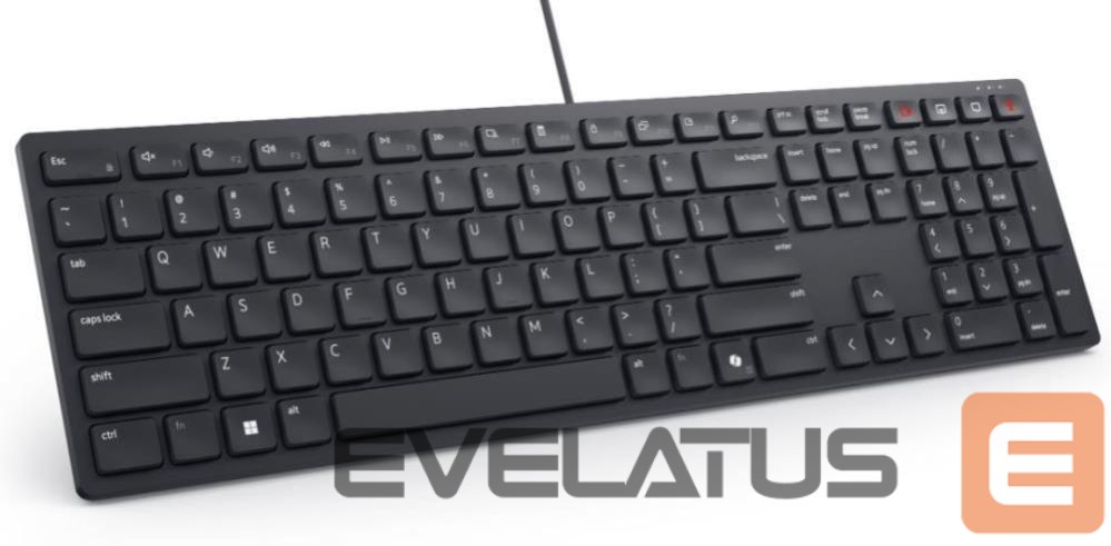 Kompiuterio klaviatūra Dell | Collaboration Keyboard | KB525C | Keyboard | Wired | Russian (QWERTY) | Black | USB-C
