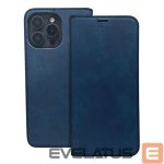 Knygos tipo dėklas dėklai iLike Xiaomi Redmi A3 4G (Global) Smart Suede case Navy Blue