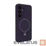 Nugarėlės dėklai Evelatus Samsung Galaxy S25 Premium Magnetic with Stand Soft Touch Silicone Case Purple