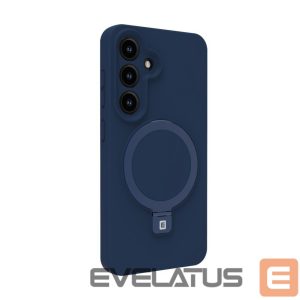 Nugarėlės dėklai Evelatus Samsung Galaxy S25 Premium Magnetic with Stand Soft Touch Silicone Case Midnight Blue