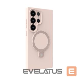 Nugarėlės dėklai Evelatus Samsung Galaxy S25 Ultra Premium Magnetic with Stand Soft Touch Silicone Case Pink Sand
