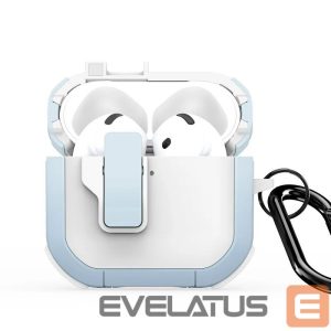 Dėklai ausinėms Dux Ducis - AirPods 4 PECP Series PC+TPU Cover with Hook White Blue