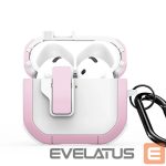 Dėklai ausinėms Dux Ducis - AirPods 4 PECP Series PC+TPU Cover with Hook White Pink