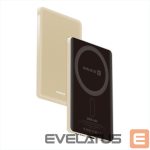Išorinė baterija Evelatus  Evelatus PD20W 5000mAh Power Bank MagLink Elite With Wireless charging EVEP02PBMEG Gold