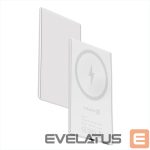 Išorinė baterija Evelatus  Evelatus 3000mAh Power Bank Super Slim With Wireless charging EVEP03PBSSW White