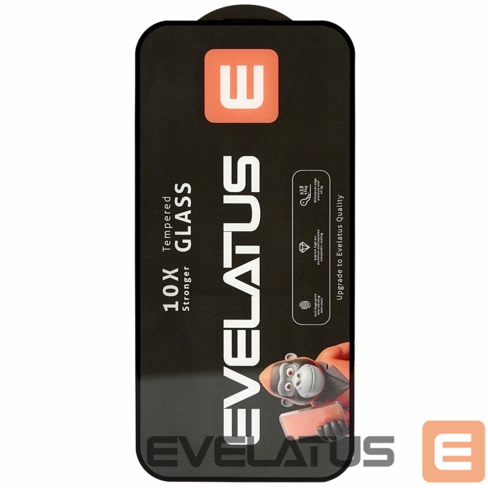 Apsauginiai stiklai Evelatus Samsung Galaxy S25 Corning Gorilla Glass Anti-Static 3D Full Cover 10X Stronger