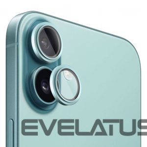 Apsauginiai stiklai Evelatus Apple iPhone 16 / 16 Plus Camera Lens Protector Armor Teal
