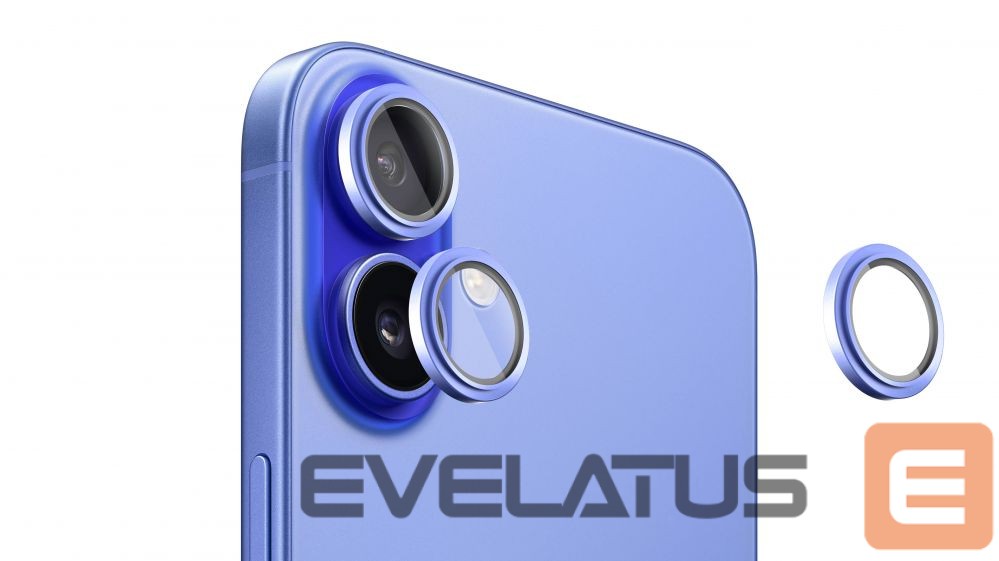 Apsauginiai stiklai Evelatus Apple iPhone 16 / 16 Plus Camera Lens Protector Armor Ultramarine