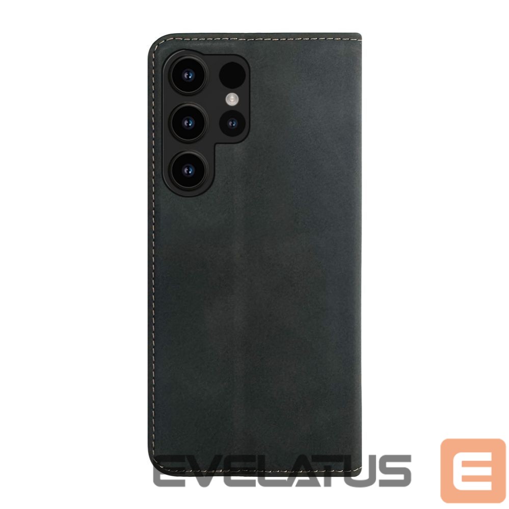 Knygos tipo dėklas dėklai Evelatus Samsung Galaxy S24 Ultra Book Case Folio Black