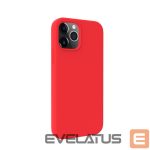 Nugarėlės dėklai Evelatus Apple iPhone 12 / 12 Pro Premium Magsafe Soft Touch Silicone Case Red