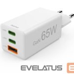 Adapteriai Hama  Mini Euro Plug USB Travel Charger, 2x USB-C, 1x USB-A, 65W White